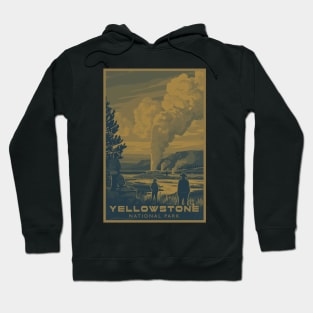 Doutone Yellowstone National Park Travel Poster Hoodie